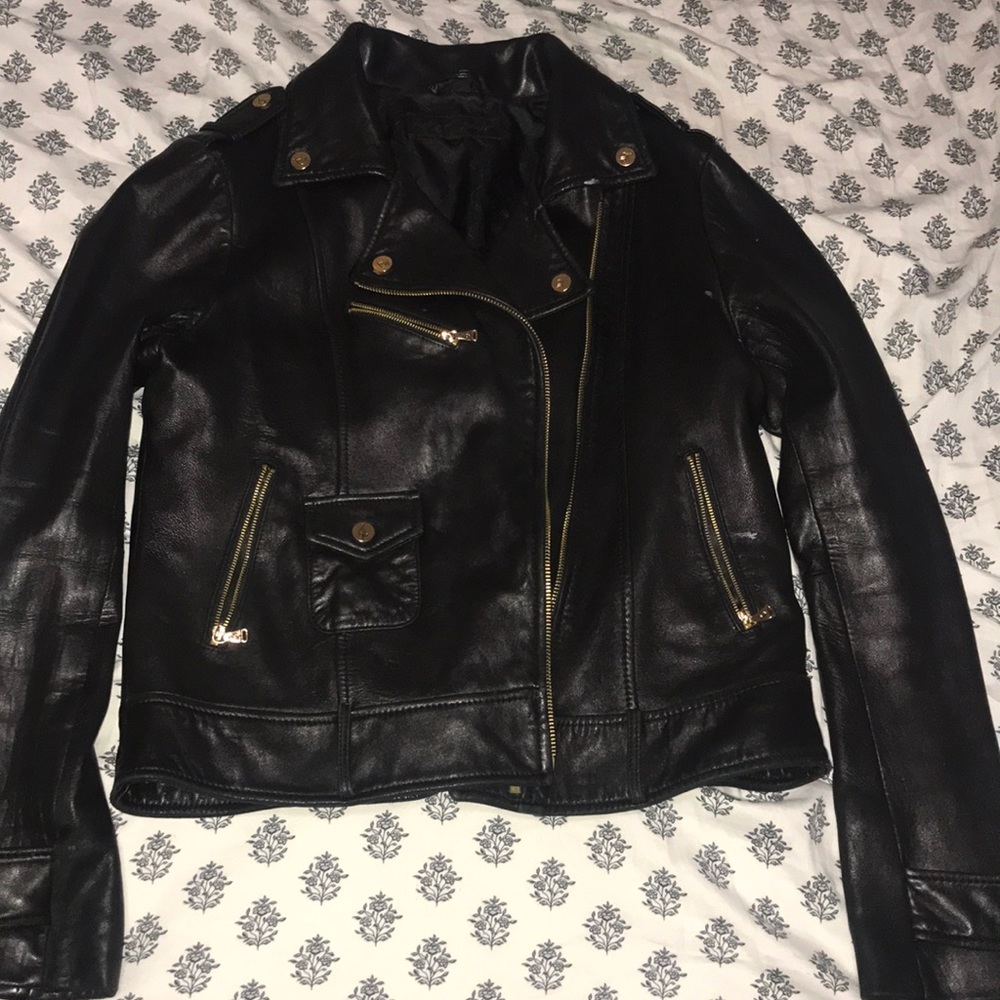 Baby phat genuine leather jacket